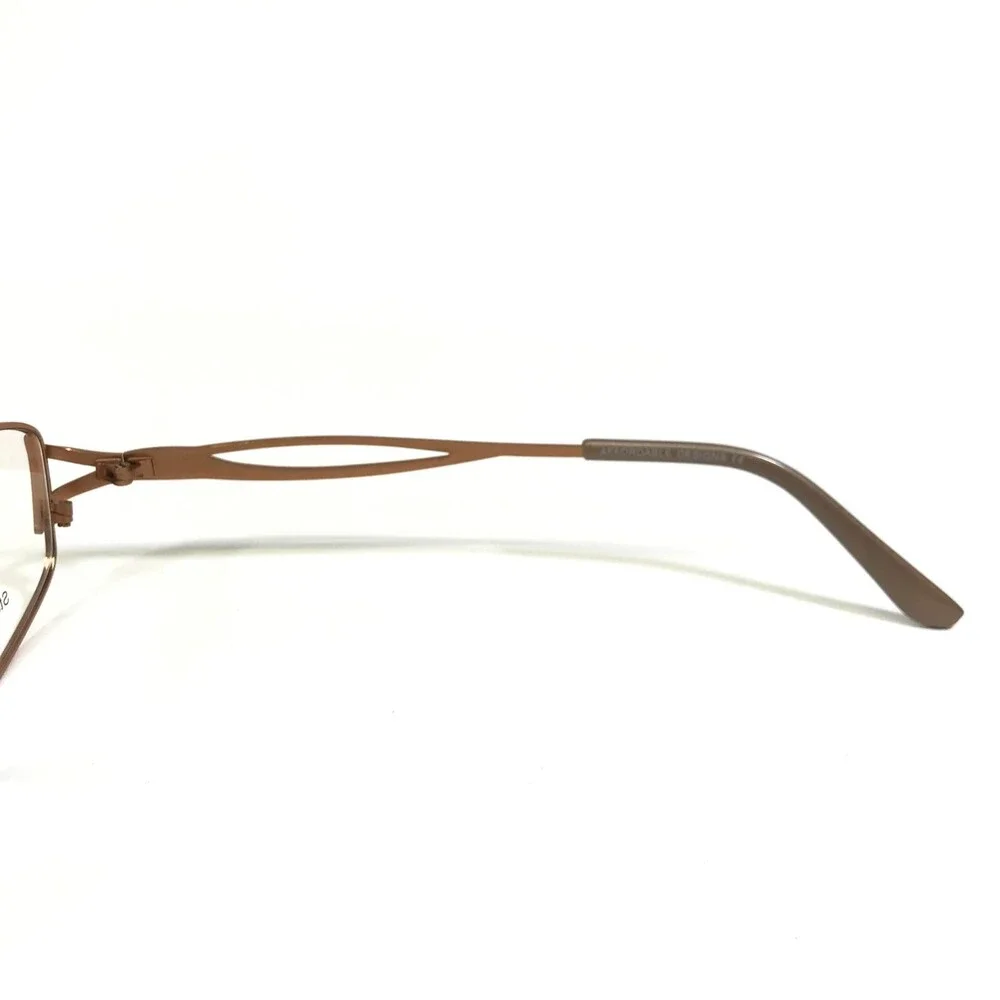 Affordable Designs Eyeglasses Frames WILMA Brown Rectangular Full Rim 54-18-145